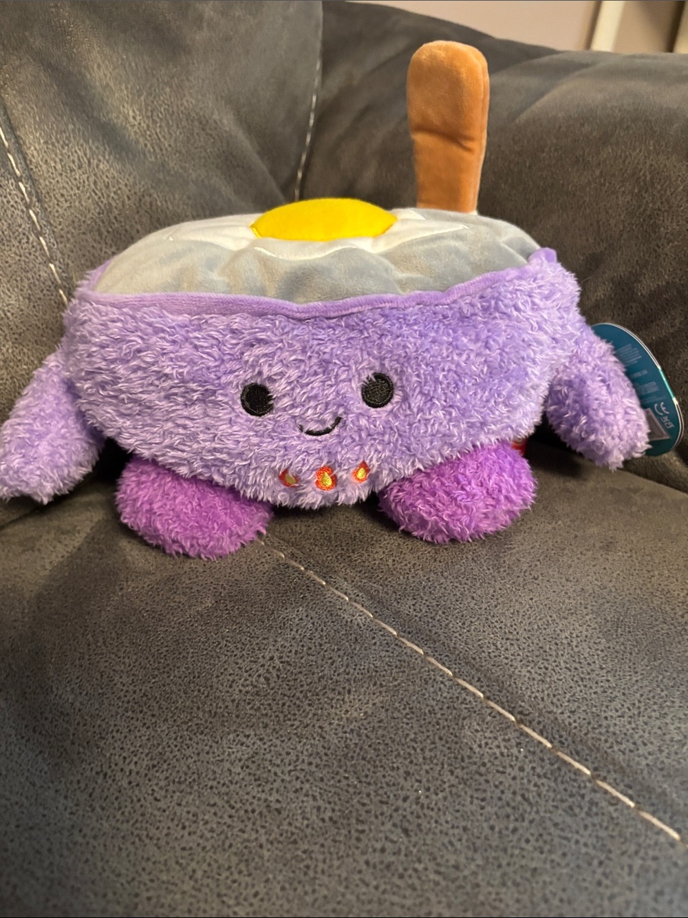 π³ Purple Plush Pixie the Pan Kitchen BumBumz with Sunny Egg 7.5 inches π³ - Picture 2 of 5